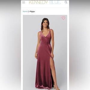 Kennedy Blue Pippa style bridesmaid dress